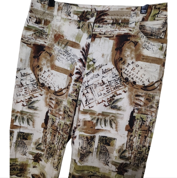 Chicos Art To Wear Carpri Travelers Pants Size Chico's 1.5= Size 10 - Picture 2 of 6